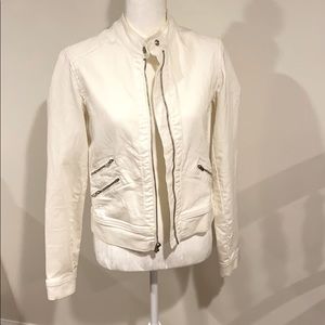 Banana Republic white jean jacket